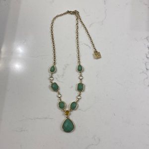 Green and gold Anne Klein necklace